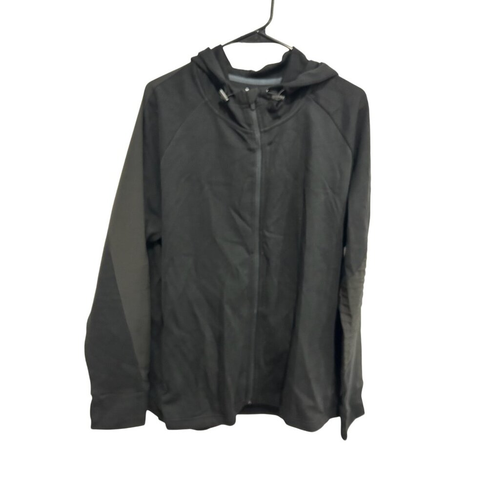Avia NWT Black Soot Flex Tech Jacket With Full Zip  Adjustable Hood Sz 3XL